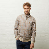 V54GJ11 Mens Hadrian Paisley Lined Check Jacket Gabiici Vintage - LATTE