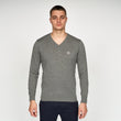 V00GK06 Mens Brandon Vee Neck Sweater Gabicci Vintage - GREY