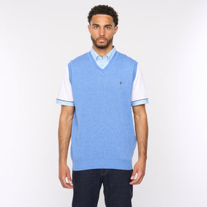 G54K03 Mens Plain Vee Kneck Slipover Gabicci Classic - SAPPHIRE