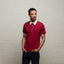 V53GX07 Mens Patrick Archive Collection Jersey Polo Shirt Gabicci Vintage - CHERRY