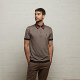 V53GX01 Mens Somertown Jersey Polo Shirt Gabicci Vintage - GRANOLA