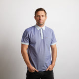 G50X02 Mens Short Sleeve Oxford Jersey Polo Shirt Gabicci Classic - INSIGNIA