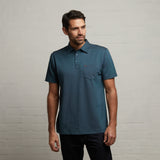 G53Z17 Mens Short Sleeve Oxford Jersey Polo Shirt Gabicci Classic - TEAL