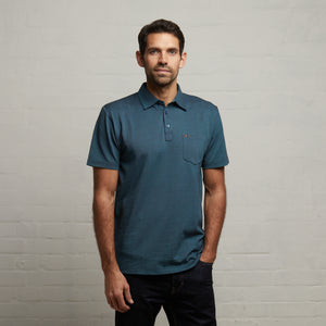 G53Z17 Mens Short Sleeve Oxford Jersey Polo Shirt Gabicci Classic - TEAL