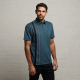 G53X05 Mens Short Sleeve Oxford Jersey Polo Shirt Gabicci Classic - TEAL