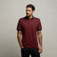 G53X09 Mens Short Sleeve Oxford Jersey Polo Shirt Gabicci Classic - CHERRY