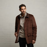 G53J01 Mens Corduroy Jacket Gabicci Classic - COCOA