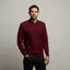 G53M10 Mens Long Sleeve Knitted Vee Neck Sweater Gabicci Classic - BERRY