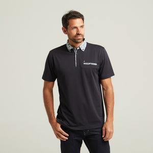 G52X12 Mens Short Sleeve Plated Jersey Polo Shirt Gabicci Classic - NAVY