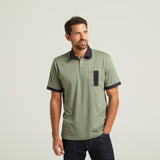 G52X15 Mens Short Sleeve Plated Jersey Polo Shirt Gabicci Classic - SAGE