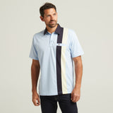 G52X14 Mens Short Sleeve Plated Jersey Polo Shirt Gabicci Classic - SKY