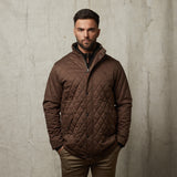 G51J02 Mens Teflon Coated Quilted Twill Jacket Gabicci Classic - SPRUCE