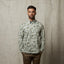G51W09 Mens Long Sleeve Printed Woven Shirt Gabicci Classic - SPRUCE