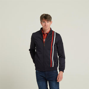 V54GJ10 Mens Griffin Side Stripe Jacket Gabicci Vintage - NAVY