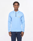 V57GM09 Mens Linekar Long Sleeve Knit Polo Gabicci Vintage - FISTRAL