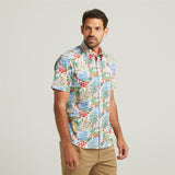 G52W08 Mens Short Sleeve Printed Shirt Gabicci Classic - SPRAY