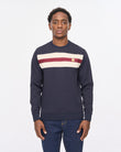 V57GD02 Mens Penton Sweat Crew Top Gabicci Vintage - NAVY
