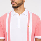 G52X01 Mens Short Sleeve Oxford Jeresy Polo Shirt Gabicci Classic - WHITE