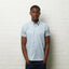 V54GW02 Mens Fraser Short Sleeve Gingham Shirt Gabicci Vintage - AQUA