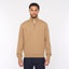 G54D01 Mens Quarter Zip Sweat Gabicci Classic - GRANOLA