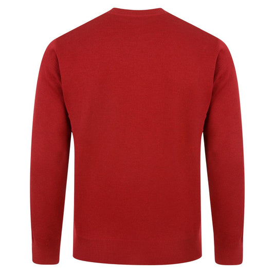 G00K04 Mens Crew Neck Sweater Gabicci Classic - RED