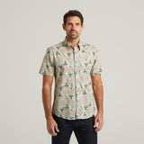 G54W08 Mens Short Sleeve Printed  Shirt Gabicci Classic - MEADOW
