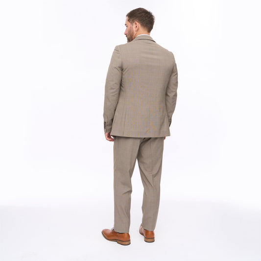 T56GA04 Mens 3pc Suit Gabicci Classic - BROWN