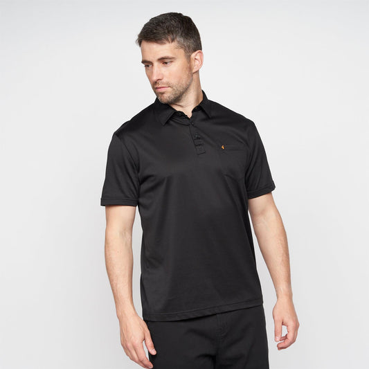 G00Z05 Mens Polo Shirt Gabicci Classic - BLACK