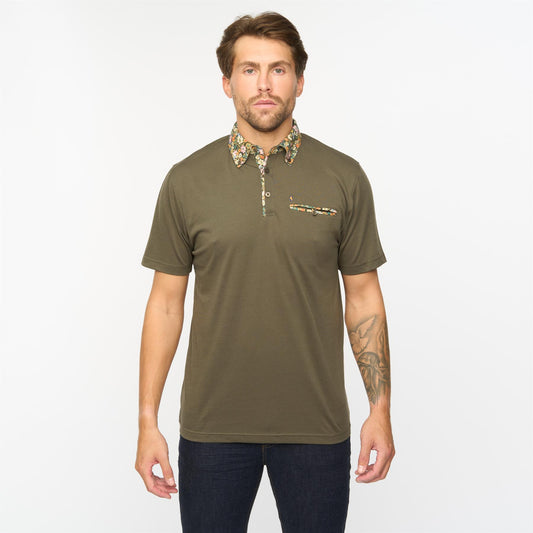 G55X07 Short Sleeve Jersey Shirt Gabicci Classic IVY