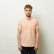 V54GW01 Mens Perez Short Sleeve Oxford Shirt Gabicci Vintage - PEACH