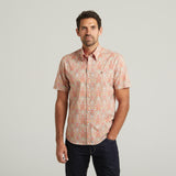 G54W11 Mens Short Sleeve Printed  Shirt Gabicci Classic - PEACH