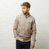 V54GJ11 Mens Hadrian Paisley Lined Check Jacket Gabiici Vintage - LATTE