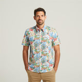 G52W08 Mens Short Sleeve Printed Shirt Gabicci Classic - SPRAY