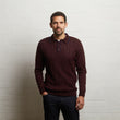 G55K24 Merino Polo Neck Sweater Gabicci Classic MULBERRY