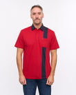 G57X28 Mens Short Sleeve Jersey Polo Gabicci Heritage - RED