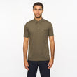 V55GX18 Mens Ladro Short Sleeve Plain Jersey Polo Shirt Gabicci Vintage - IVY