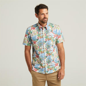 G52W08 Mens Short Sleeve Printed Shirt Gabicci Classic - SPRAY