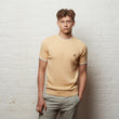 V56GM17 Mens Santino Short Sleeve Knit Crew Neck Gabicci Vintage - LEMON