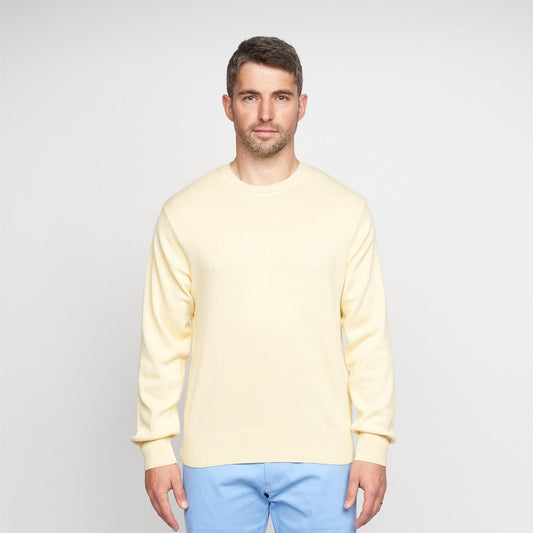 G00K04 Mens Crew Neck Sweater Gabicci Classic - CORN
