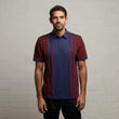 G53X03 Mens Short Sleeve Oxford Jersey Polo Shirt Gabicci Classic - CHERRY