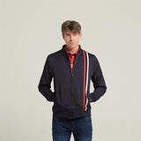 V54GJ10 Mens Griffin Side Stripe Jacket Gabicci Vintage - NAVY