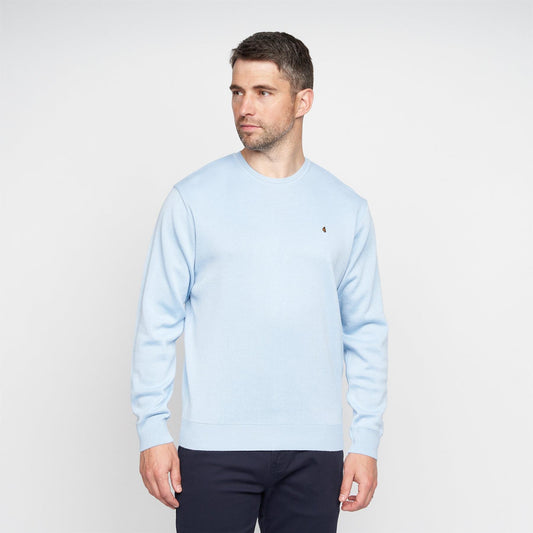 G00K04 Mens Crew Neck Sweater Gabicci Classic - SKY