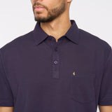 G51Z17 Mens Short Sleeve Oxford Jersey Polo Shirt Gabicci Classic - GRAPE