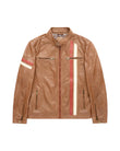 AGABJ03 Leather McQueen Jacket COGNAC