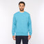 G54K04 Mens Plain Crew Kneck Knit Gabicci Classic - AQUA