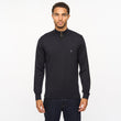 V55GK15 Mens Naxton Long Sleeve Plain Knitted Quarter Zip Gabicci Vintage - NAVY