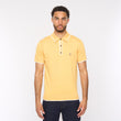 V54GM09 Mens Lineker Short Sleeve Tipped Trim Knitted Polo Gabicci Vintage - PINEAPPLE