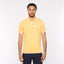 V54GM09 Mens Lineker Short Sleeve Tipped Trim Knitted Polo Gabicci Vintage - PINEAPPLE