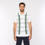 V54GM01 Mens Searle Short Sleeve Pattern Knitted Polo Gabicci Vintage - WHITE