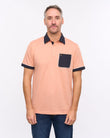 G57X18 Mens Short Sleeve Jersey Polo Gabicci Heritage - PEACH